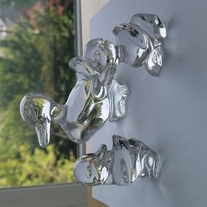 Fostoria crystal ducks 3